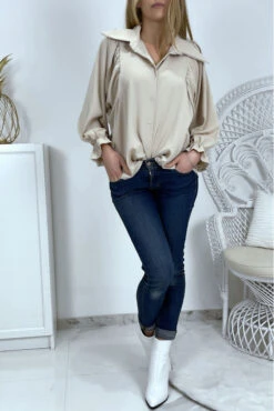 Chemise Beige Ample Pas Chère