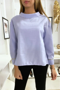 Chemise Bleu Style à L'envers