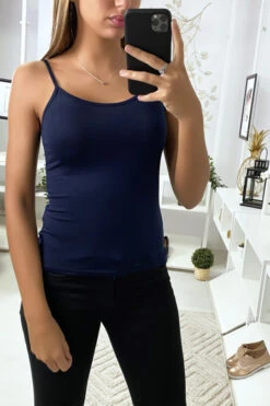 Débardeur Marine, Top Basic.