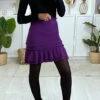 Jolie Jupe Lila Froncé Avec Volant